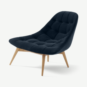 Kolton Accent Armchair, Sapphire Blue Velvet