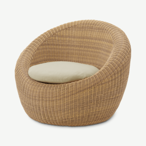 Isadora Garden Armchair, Natural Polyrattan