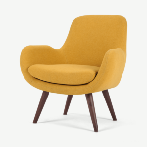 Moby Accent Armchair, Yolk Yellow Weave