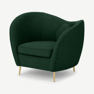 Kooper Accent Armchair, Forest Green Weave