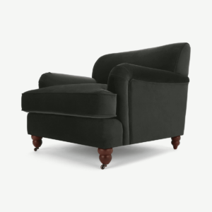 Orson Armchair, Mourne Grey Recycled Velvet